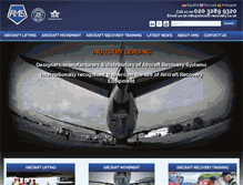 Tablet Screenshot of aircraft-recovery.co.uk